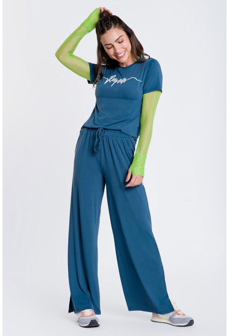 Produto Calça Zoe Azul Galáxia Com Forro Pilares