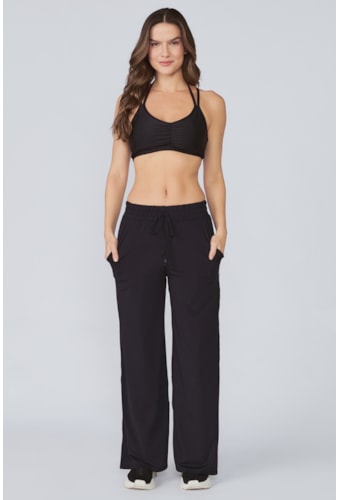 Calça Zoe Preto Com Forro Pilares