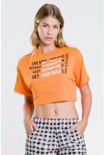 Camiseta Alice Laranja Sum Ciclos