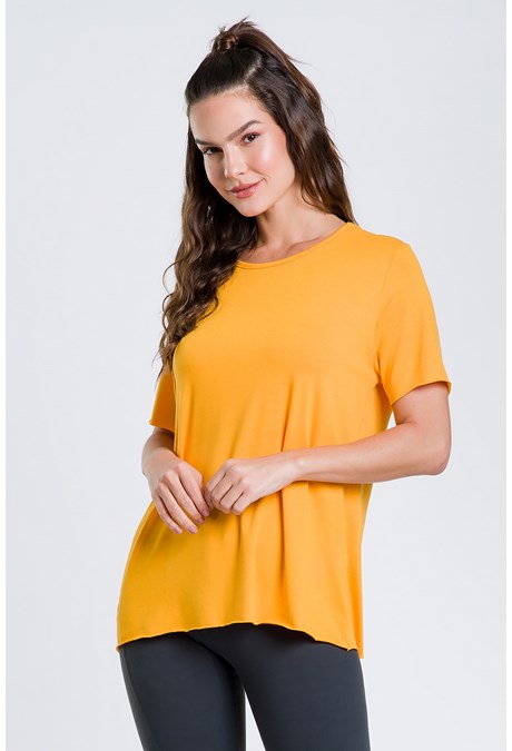 Produto Camiseta Bigua Amarelo Zinnia Essenciais
