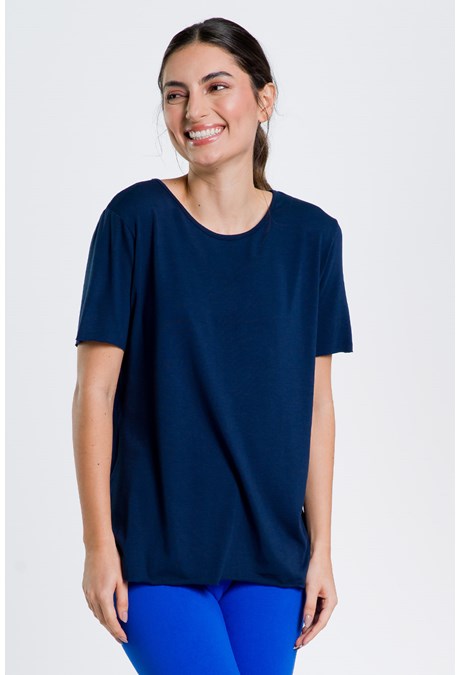 Produto Camiseta Bigua Azul Marinho Essenciais