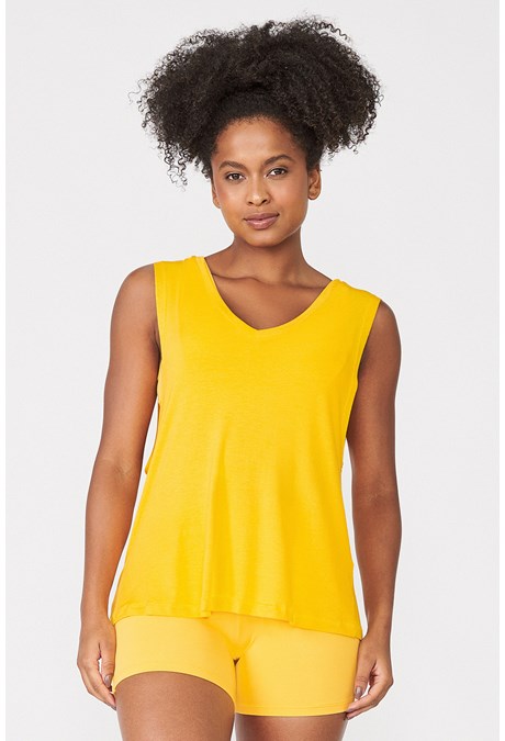 Produto Camiseta Cissa Amarelo Banana Cream Essenciais