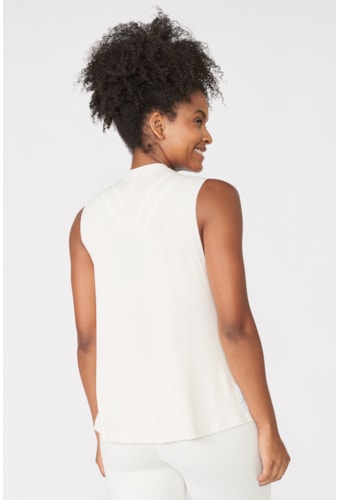 Camiseta Cissa Branco Natural Poente Essenciais