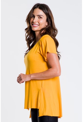 Camiseta Karen Amarelo Zinnia Traços
