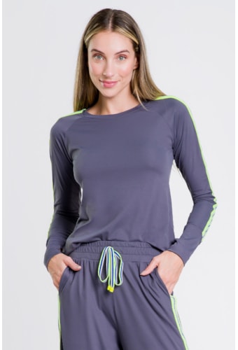 Camiseta Lia Cinza Grafite Ciclos
