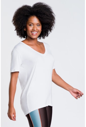 Camiseta Longan Branco Pilares