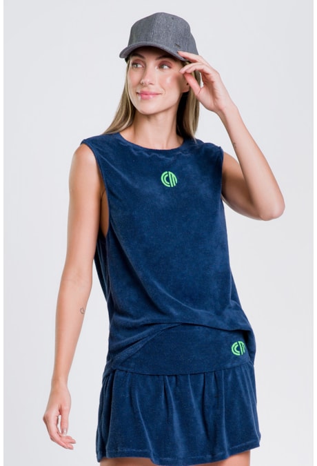 Produto Camiseta Piaba-Azul Escuro/Silk Ccm Vd N