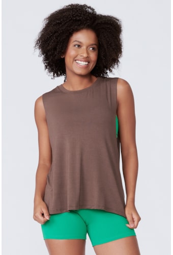 Camiseta Piaba Marrom Barro Essenciais