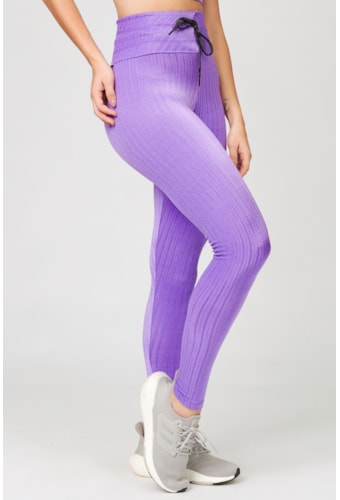 Legging Energia Lilás Alamanda Com Cós Alto + Proteção UV/FPU 50+ SP11
