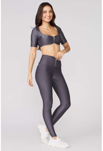 Legging Laura Cinza Carbox Calmaria