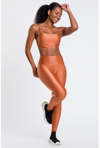 Legging Marcelle Marrom Conhaque Ciclos