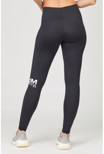 Legging Marcelle Preto Com Cós Alto + Proteção UV/FPU 50+ SP11