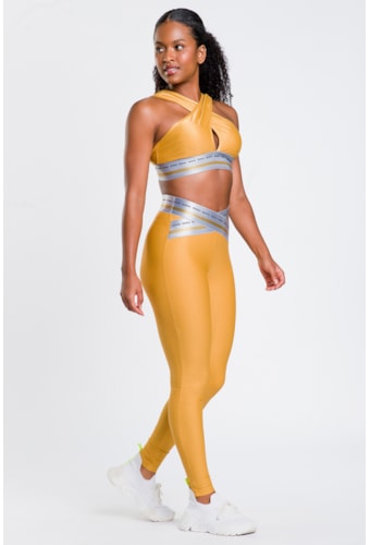 Legging Palm Bege Aureum Ciclos