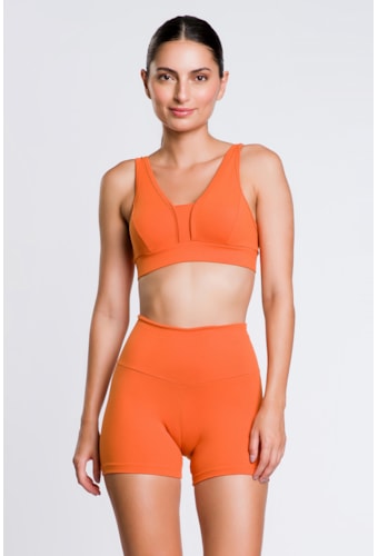 Short Marcelle Laranja Flor De Mel Essenciais