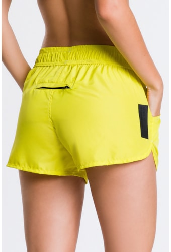 Short Netuno Amarelo Limão Pilares