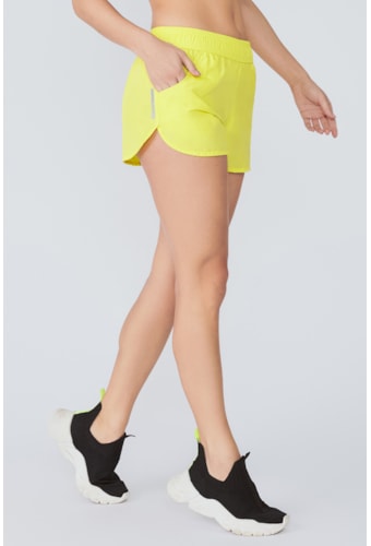 Short Netuno Onça Amarelo Poente