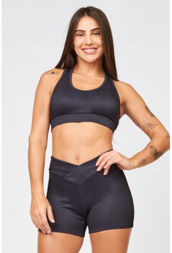 Short Tela Preto SP9