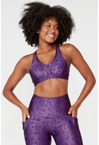 Top Baiser Roxo Ametista Aflorar