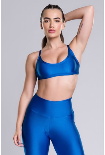 Top Mito Azul Alexandria Com Bojo Removível SP8