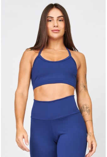 Top Nubia Azul Dag Fit Com Bojo Removível SP10