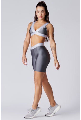 Top Poti Cinza Gris Com Bojo Removível + Proteção UV/FPU 50+ SP11