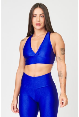 Top Tonya Azul Bic Com Bojo Removível SP10