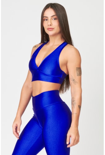Top Tonya Azul Bic Com Bojo Removível SP10
